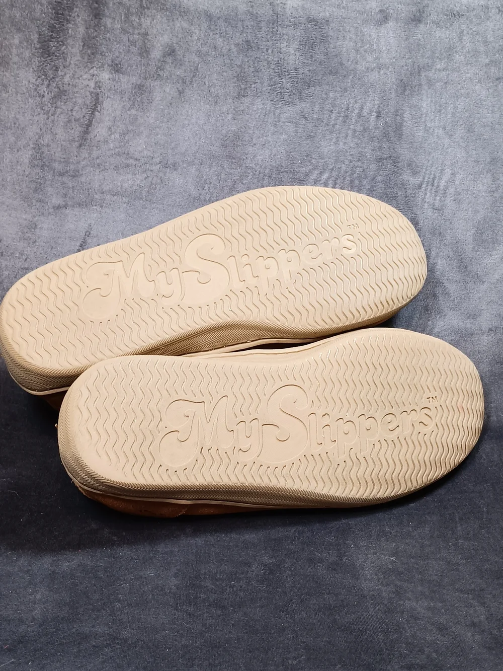 My Slippers Men’s Brown Suede Moccasin Slip-Ons with Faux Fur Lining